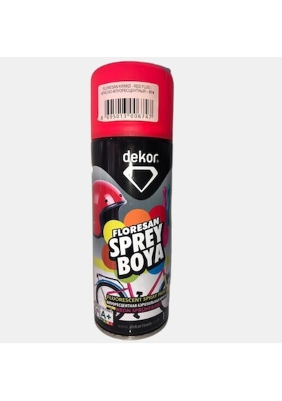 674 Kırmızı Floresan Sprey Boya 400 Ml Floresan Kırmızı
