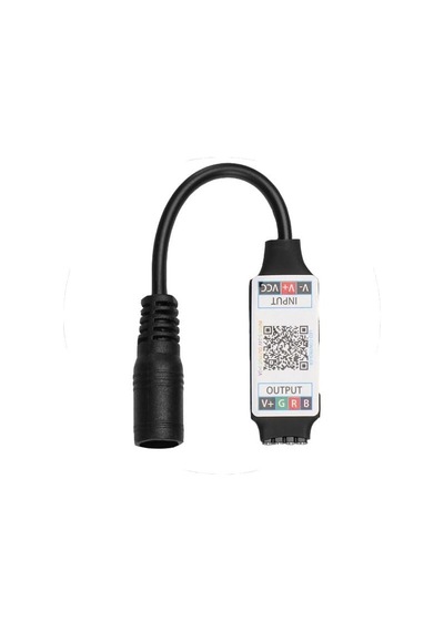 Rgb Şerit Led Kontrol Cihazları - Bluetooth, Sese Ve Müziğe Duyarlı, 24 Tuşlu - 6 Amper, 10 Metreye Kadar Rgb Şerit Led Çalıştırır 1, Bluetooth Kontrol Cihazı .