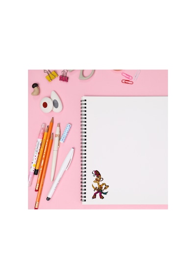 34 Adet Hacıvat Karagöz Sticker Seti - Etiket Seti Scrapbook Bullet Journal Çok Renkli