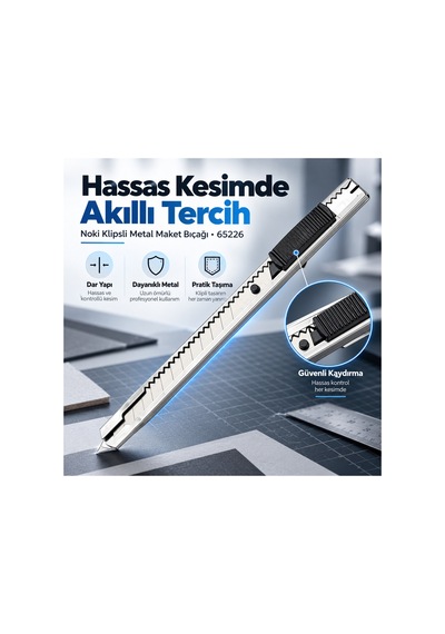 Hassas Kesim Profesyonel Maket Bıçağı 1 Adet