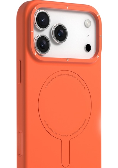 Apple Uyumlu iPhone 17 Pro Max  Kılıf M-safe Şarj Özellikli Youngkit Morandi Serisi Kapak Turuncu Turuncu