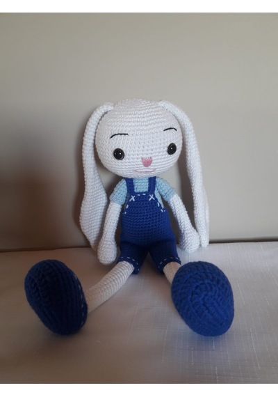 Amigurumi Mavi Uzun Kulak Tavşan