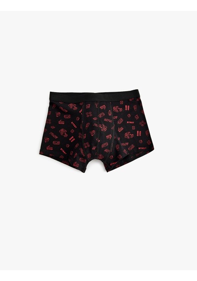 Koton 3'lü Boxer Seti Baskı Detaylı Çok Renkli Bordo 5wlm90087mk Bordo