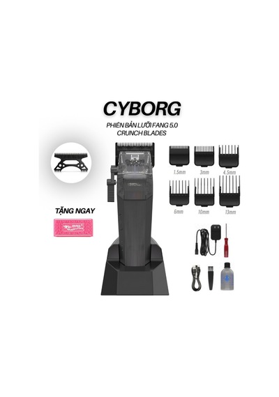 Mrd Hc-666 Cyborg Track Profosyonel Saç Kesme Maknesi - Siyah 3 saat