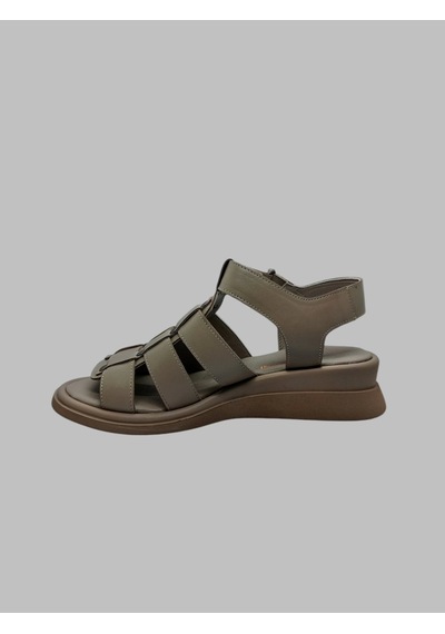 Albini A-10888 Kadın Deri Sandalet Vizon