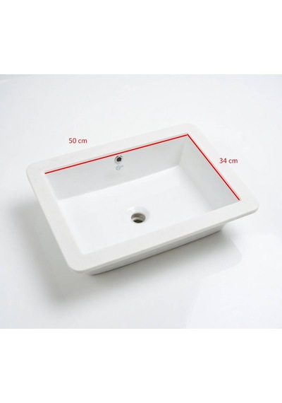 Ideal Standard - Tezgah Altı Hilton Lavabo 50x34 Cm - Z251801- Beyaz