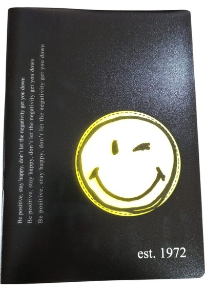 My Note Smiley 40 Yp Çizgili Defter Smiley6020-ç-siyah Sarı