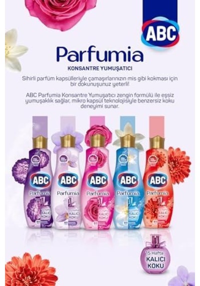 Deterjan Parfumia Zarif Orkide 60 Yıkama Çamaşır Yumuşatıcısı 1 X 1440 Ml 1000'li Set