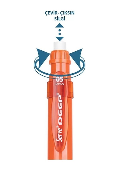 Serve Deep Mekanık Kursun Kalem 0.5mm Kiremit