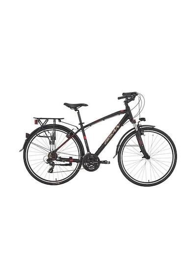 Bisan Trx 8100 Cıty Erkek Şehir Bisikleti 460cm V 28 Jant 21 Vites Mat Siyah Kırmızı Çok Renkli
