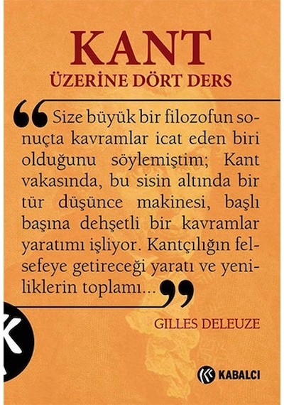 Kant Üzerine Dört Ders Gilles Deleuze