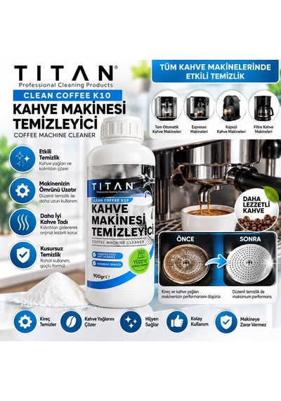 Tıtan Clean Coffee K10 900 G Kahve Makinesi Temizleyici