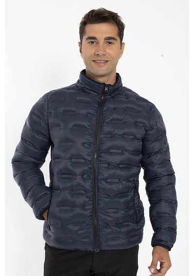 Crozwise Erkek Dolumlu Kışlık Spor Outdoor Mont Lacivert