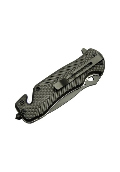 Kurtarma Çakısı Kırmızı 22 Cm Yarı Otomatik , Kemerlikli Çok Renkli