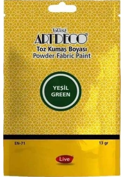 Artdeco Toz Kumaş Boyası 13gr Yeşil - 2 Adet
