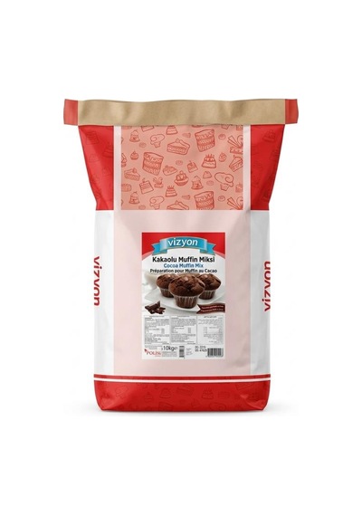 Vizyon Kakaolu Muffin Miksi Cocoa Muffin Mix - 10 Kg