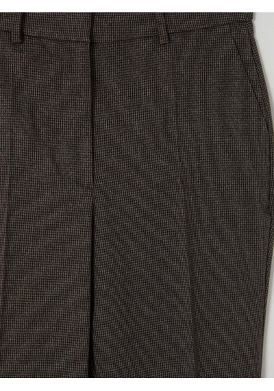 Lcw Modest Kahverengi Regular Fit Desenli Kadın Pantolon