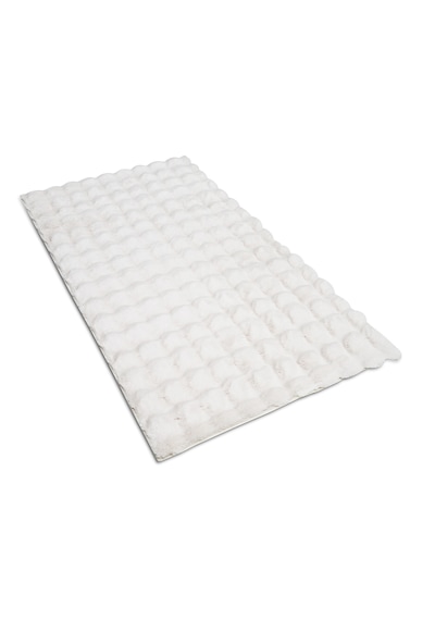 Yünteks Bubble Kabartmalı Peluş Post Halı 90x150 Krem