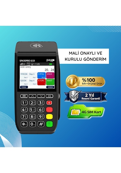 Paygo Sp630 Pro 4g - Yeni Nesil Mobil Yazar Kasa Pos Kurulu Gönderim