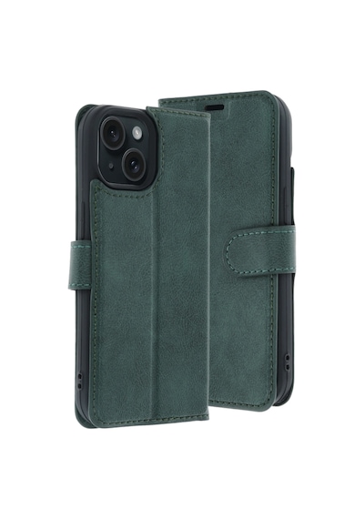 Newface - 123 - Apple Apple iPhone Uyumlu 15 Trend S Plus Kapaklı Kılıf - Glblseme - - Yeşil