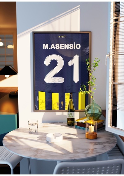 M. Asensio 21 Forma Tasarımlı Poster Tablo Çerçeveli