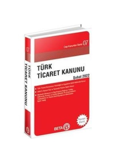 Türk Ticaret Kanunu Cep Serisi 07 Şubat 2022