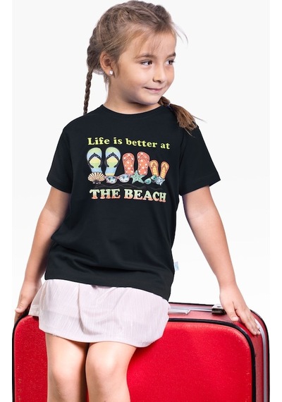 Little's World The Beach Çocuk Tshirt Siyah