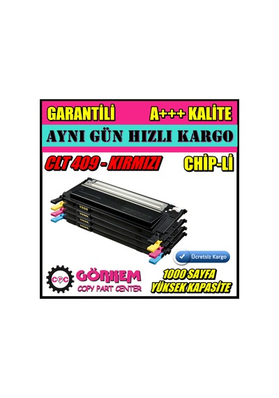 Samsung Clx3170 / Clx3170Fn Toner Uyumlu Kırmızı / Clt-M409S