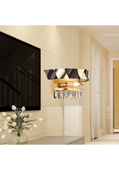 Betty Gold Kaplamalı 8 Watt Ledli Yatak Başı , Salon Led Aplik