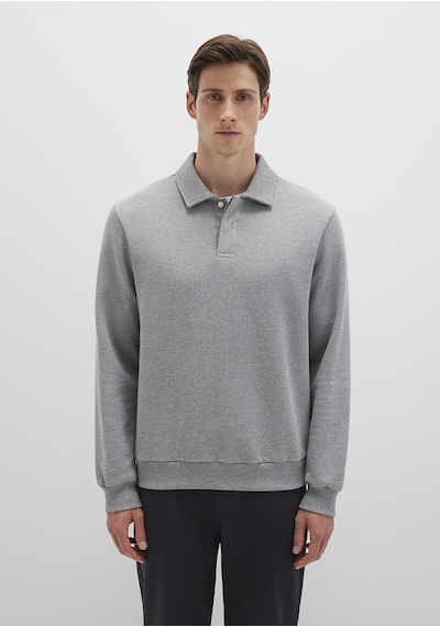 Mavi - Polo Yaka Gri Sweatshirt 0s10420-80018 Gri