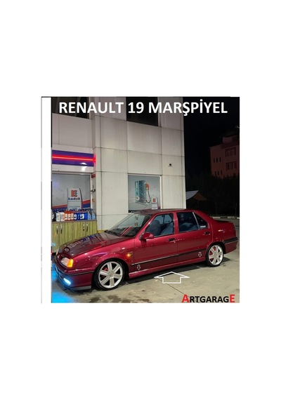 Renault 19 Sağ Sol Marşpiyel Tk.-fiberglass-boyasız
