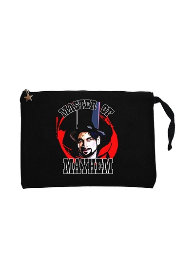 Master Of Mayhem Julian Slink Siyah Clutch Cüzdan / El Çantası Siyah