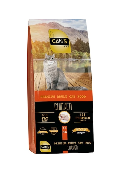 Can S Cat Premium Tavuklu Hipoalerjenik Yetişkin Kuru Kedi Maması 15 Kg