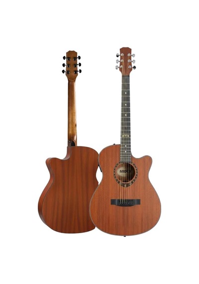 Midex Phx Pro-amp Amfili Yüksek Kaliteli Masif Elektro Akustik Gitar Seti 1 Adet