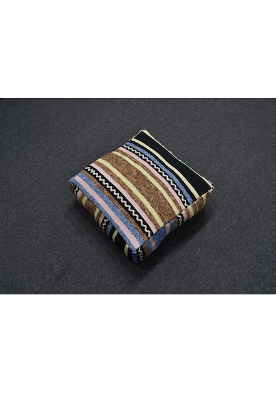 Zehra Abla Halı Yeni El Dokuma Dekoratif Puf Köşe Minderi Kırlent Kılıfı Kilim 6224
