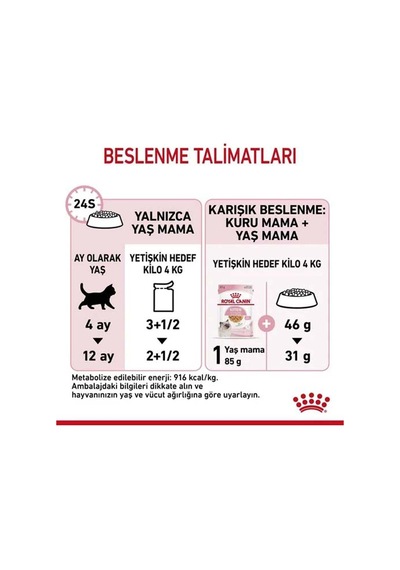 Tr Kitten Jelly Yavru Kedi Yaş Mama 85 Grx12 Ad