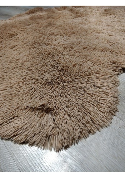 Doğuş Tavşan Tüyü Bej Post Halı 140 x 200 Cm Peluş Halı