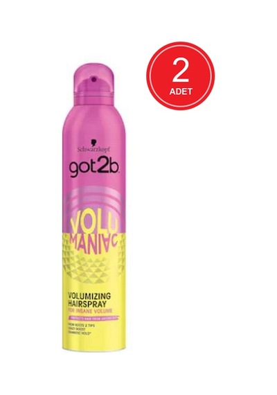 Schwarzkopf Got2b Volumaniac Hacim Veren Saç Spreyi 2 x 300 ML