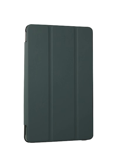 Uray Store Samsung Uyumlu Galaxy X730 Tab S11 Kalemlikli Tablet Smart Kılıf - Koyu Yeşil Arka Kapak