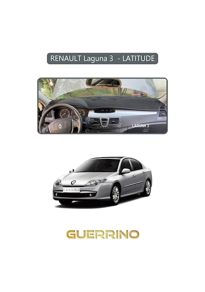 Renault Laguna 3 - Latıtudetorpido Koruma Halısı Gri Kenar