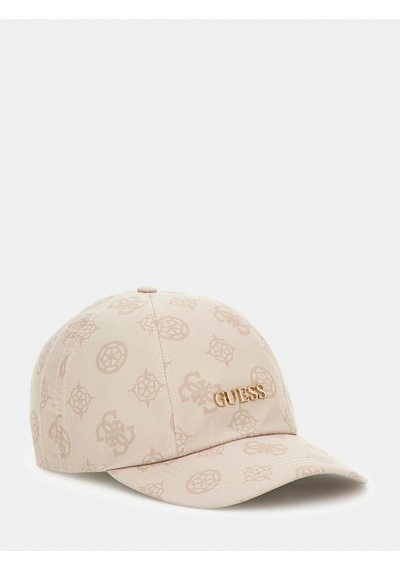 Guess Şakayık Baskılı Tamamı Beyzbol Kadın Krem Şapka Aw5502pol01-sto Krem
