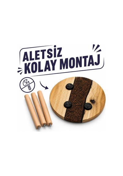 Doğal Ahşap & Turkuaz Epoksi Nehir Tasarımlı Yuvarlak Kahve Sehpası 50 Cm Çap, 52 Cm Yükseklik Aletsiz Kurulum Bej Doğal Ahşap & Turkuaz Epoksi Nehir Tasarımlı Yuvarlak Kahve Sehpası 50 Cm Çap, 52 Cm Yükseklik Aletsiz Kurulum Bej