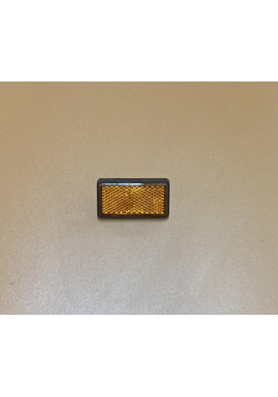 Mini Dikdörtgen Sarı Renk Reflektör 2 Adet 6 Mm Vidalı