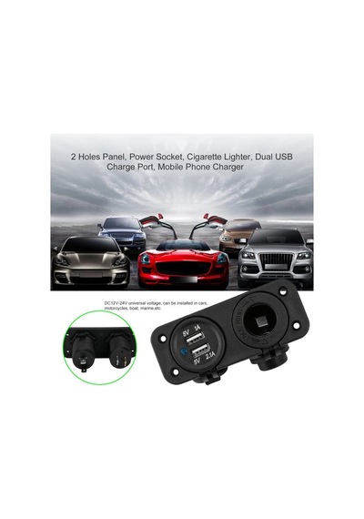Marine Şarj Usb Soketi Paneli 12-24V