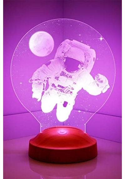 Boyutlu 3d Görünümlü Astronot Led Lamba Genel