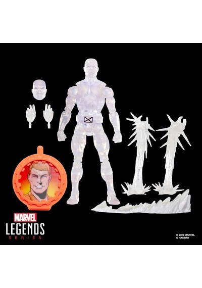 Legends Serisi Gizli Savaşlar Buz Adam, X-men Retro Çizgi Roman Koleksiyonluk 15 Cm Kalkanlı Aksiyon Figürü
