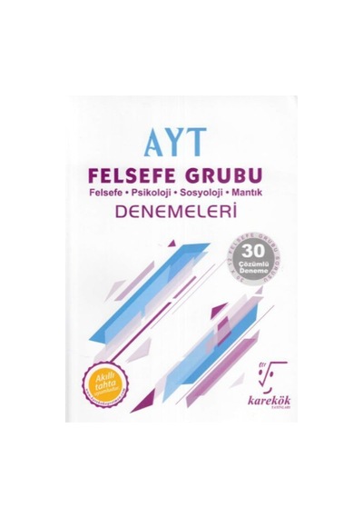 Kıda Karekök Yayınları Ayt Felsefe Grubu Denemeleri Kitabı