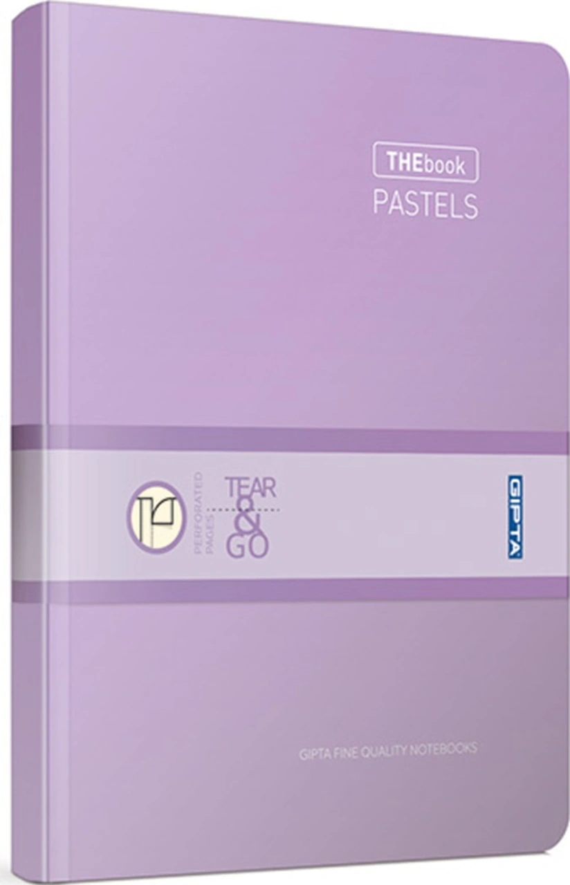 Thebook Pastels Ip Dikişli Sert Kapak 20x28 120 Yaprak Kareli Defter Eflatun