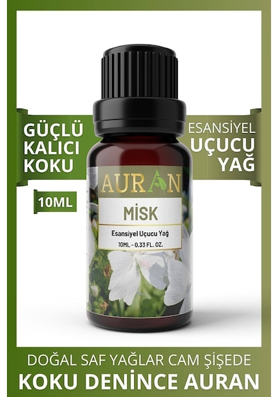 AURAN Misk Esansiyel Uçucu Koku Yağı Buhurdanlık Yağı Difüzör 10M