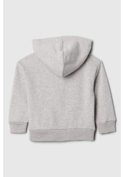Gap Relaxed Erkek Bebek Grifermuarlı Kapüşonlu Sweatshirt-10108 Gri